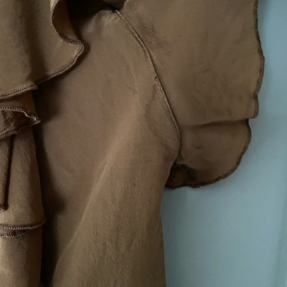 Vintage silk ruffle blouse - Picture 5 of 6